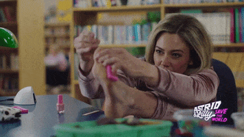 Nails Feet GIF by Astrid and Lilly Save The World