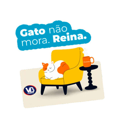 Cat Pet Sticker by VB Alimentos