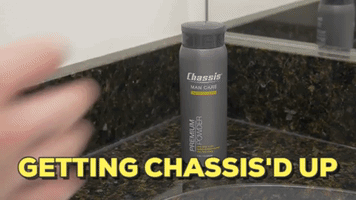 Chassis sweat smell powder hygiene GIF