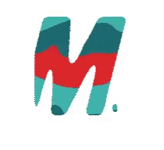 Madnizz color letters m drip GIF
