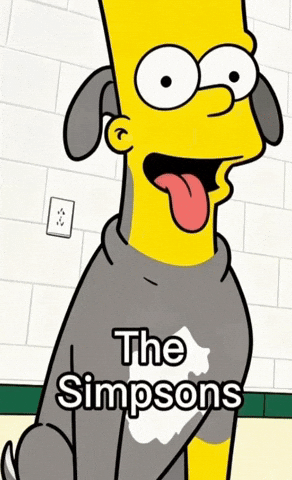 The Simpsons Dog GIF