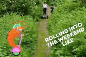 MaccRugby rolling downhill segway rollingintotheweekend GIF