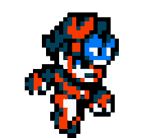 Megaman Hayaku Sticker by PiziaStudios