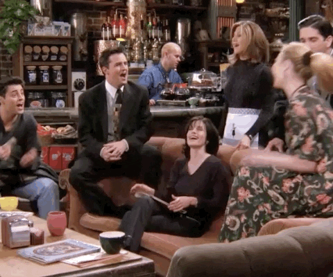 FRIENDS at a café