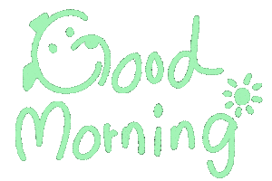Dog Morning Sticker