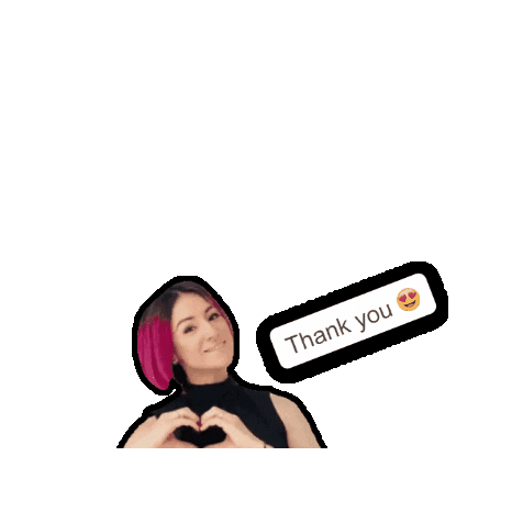 Love Thank You Sticker by Naida Akaeva Beauty Boutique