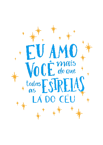 Eu Te Amo Estrelinhas Sticker