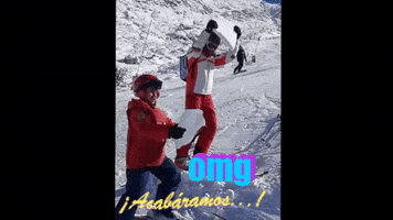 ClubEduma omg ski noway esqui GIF