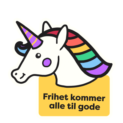 Rainbow Love Sticker by Bergen Pride