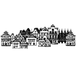 Skyline Altstadt Sticker by Lübeck Travemünde