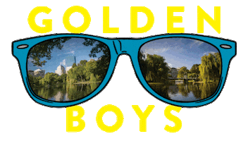 Golden Boy Summer Sticker by Bloomsbury Books