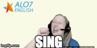 total physical response singing GIF by ALO7.com