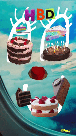 Birthday Cakes Cake GIF by KaoruHironaka