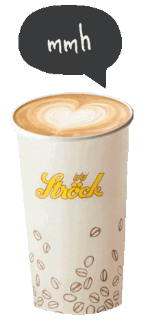 Coffee Break Cappuccino Sticker by Ströck