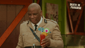 deathinparadiseofficial drinks cocktail booze death in paradise GIF