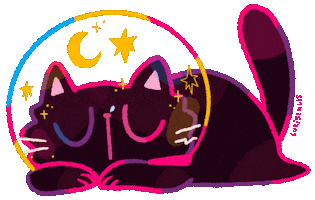 Cat Sleeping Sticker by lukistulis