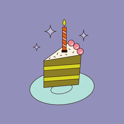 Birthday Cake Eating GIF