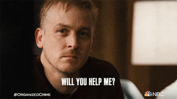 TV gif. In a scene from Law and Order: Organized Crime a man asks, “Will you help me?” A woman responds with sincerity, “I will.”