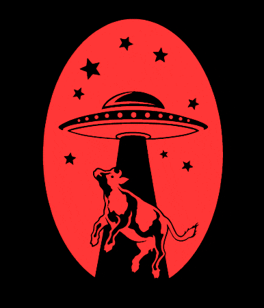Cow Ufo GIF by All Rad Days Since Forever