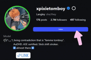 Follow Me Link In Bio GIF
