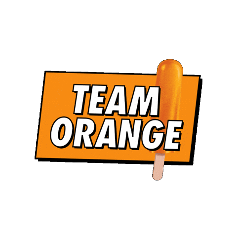 Team Orange Sticker by Popsicle