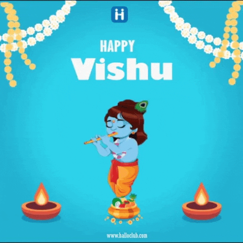 Happy Vishu Vishukkani GIF by halloclub