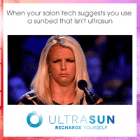 Britney Spears Salon GIF by Ultrasun Tanning