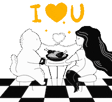 I Love You Hearts Sticker