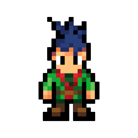 Pixel Walking Sticker