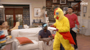 pie face chicken GIF by Nickelodeon