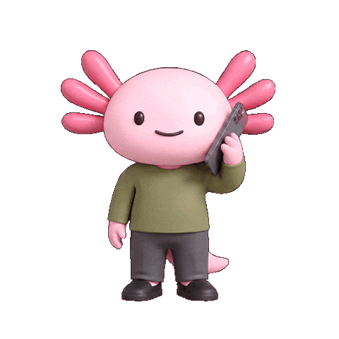 Pink Telephone Sticker by Hello Axel