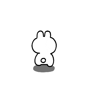 토끼 Chubby Animal Sticker