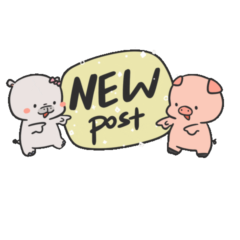 New Post Pig Sticker