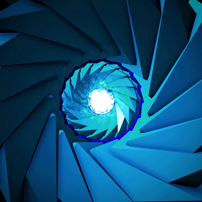 Joshhilldesign spin geometry infinite machine GIF