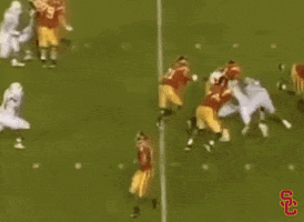 Football Stiff Arm GIF by USC Trojans