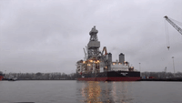 Greenpeace Activists Scale Ship in Rotterdam to Protest Deep Sea Mining