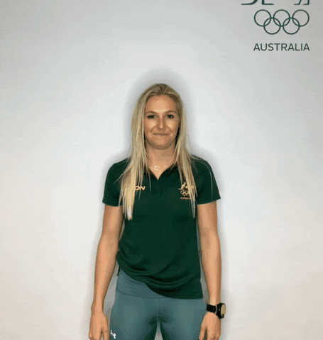 Hang Loose Peace Out GIF by AUSOlympicTeam