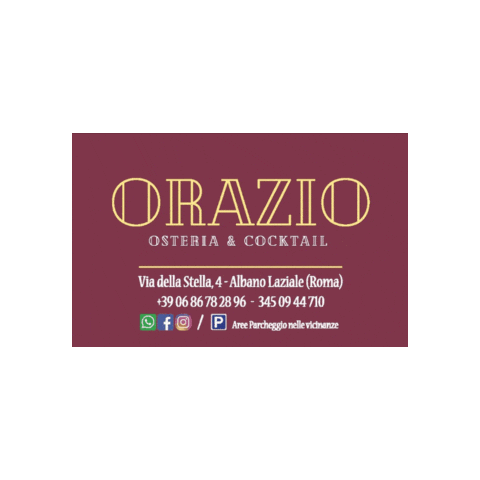 OSTERIA ORAZIO Sticker