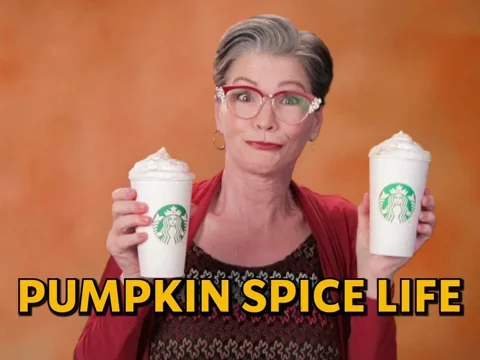 Pumpkin Spice Happy Dance GIF by Starbucks