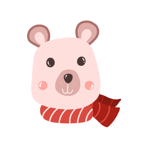 Polar Bear Christmas Sticker