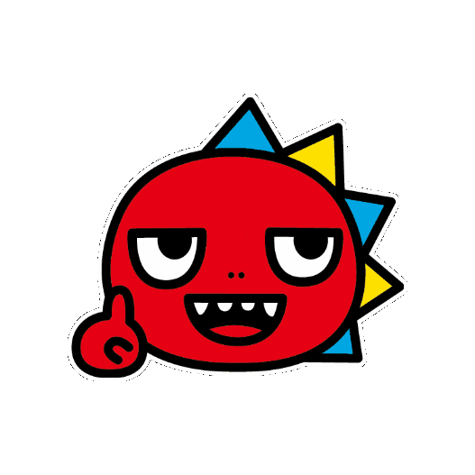 赤 恐竜 Sticker by GAORA