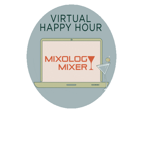 Happy Hour Bounce Sticker by Mixology Mixer