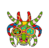 Puerto Rico Vejigante Sticker by MOYOGASH