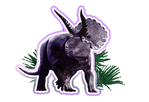 Dinosaur Triceratops Sticker by Museums Victoria