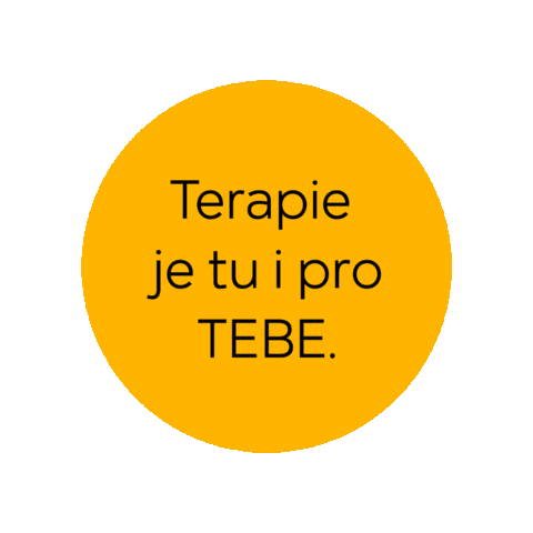 Terapie Je Tu I Pro Tebe Sticker by Terap.io