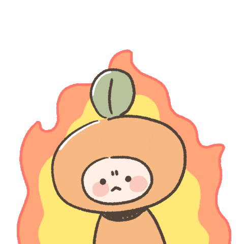 Fire Orange Sticker