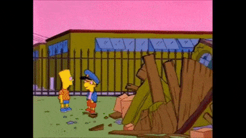 Rats Bart Factory Millhouse GIF