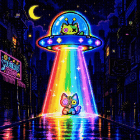 Cat Stay Weird GIF by Weird Cats