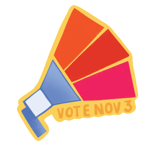 Election Day Vote Sticker by Lo Harris