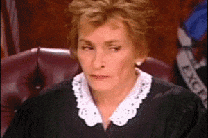 Judge Judy Reaction GIF by Agent M Loves Gifs